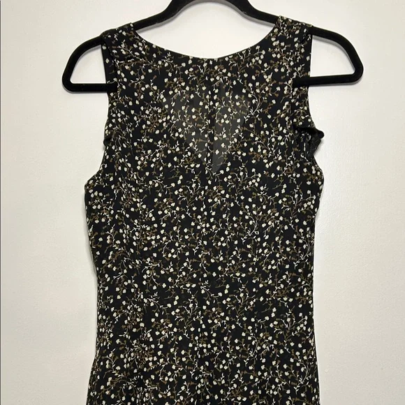 Vtg Y2K Contempo Casuals Sheer Floral Sleeveless Maxi Dress Size 5 - Picture 7 of 12